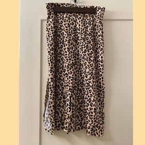 H&M leopard print skirt